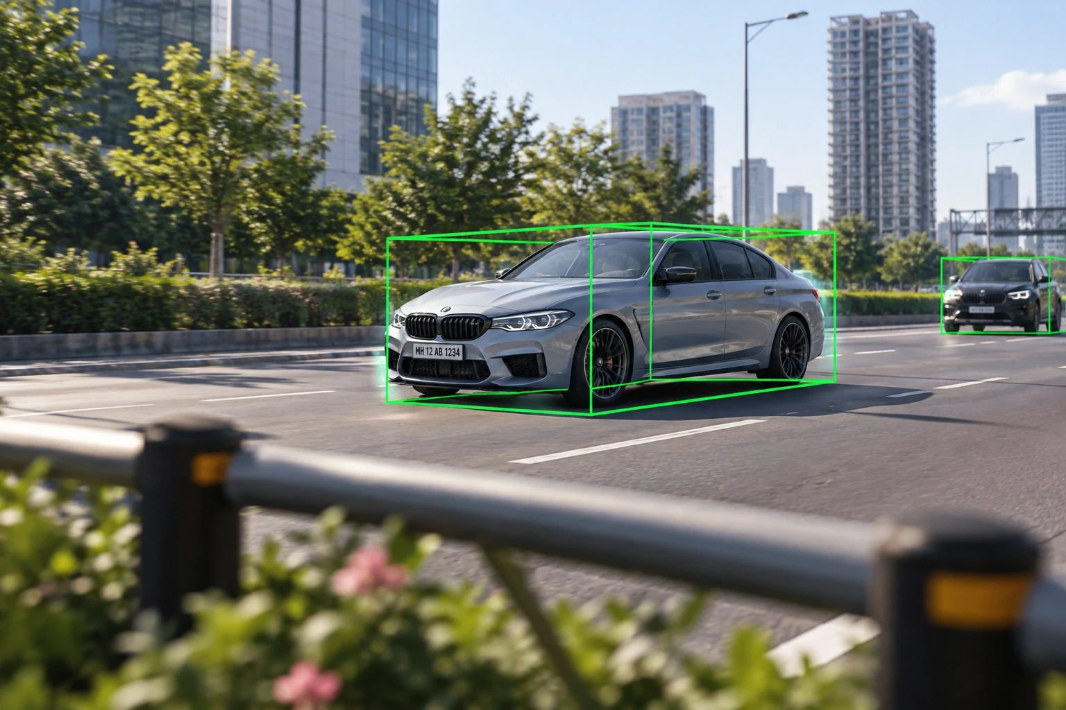 3D bounding cuboid vehicle detection with foreground barrier occlusion