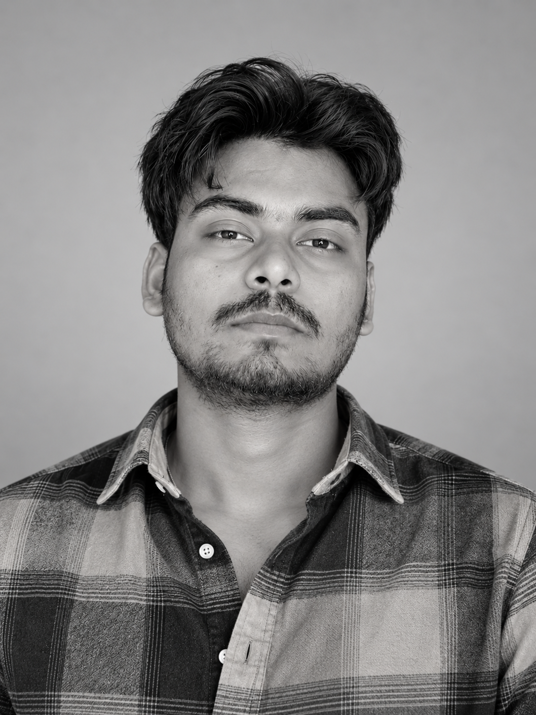 AI-generated demo portrait of fictional team member Arjun Mehta
